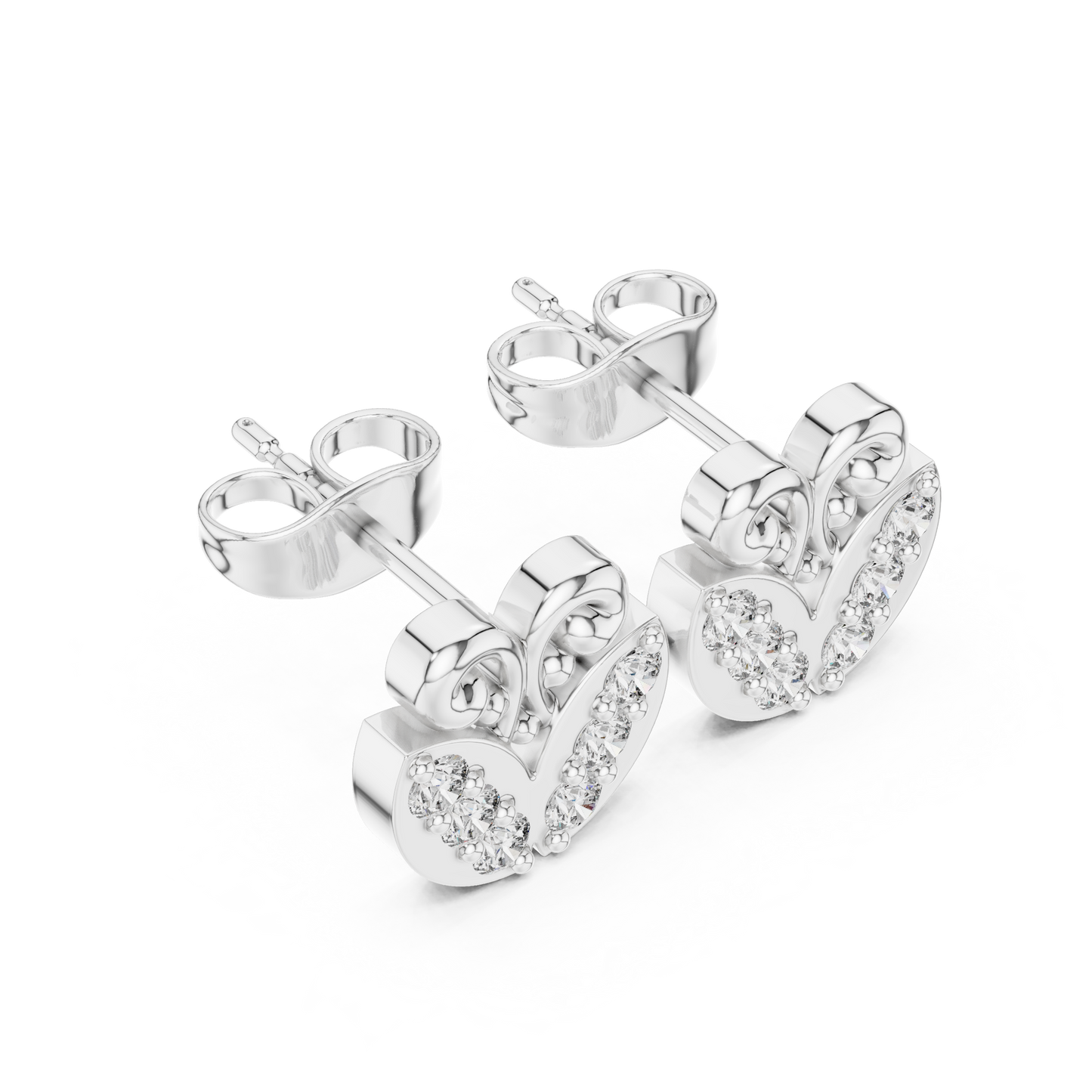 Moissanite Stud Earrings in Gold – Brilliant Sparkle Affordable Luxury Jewelry - Small Diamond Earrings for Women – Classic Gold Studs Everyday Wear