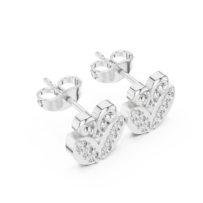 Moissanite Stud Earrings in Gold – Brilliant Sparkle Affordable Luxury Jewelry - Small Diamond Earrings for Women – Classic Gold Studs Everyday Wear