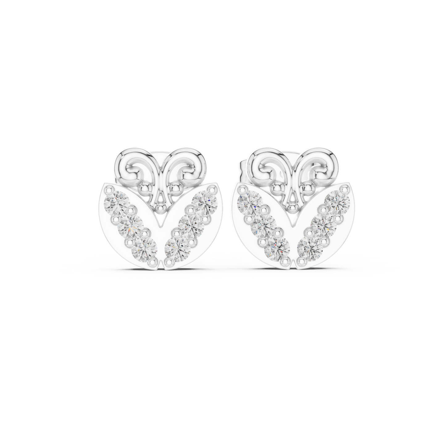 Moissanite Stud Earrings in Gold – Brilliant Sparkle Affordable Luxury Jewelry - Small Diamond Earrings for Women – Classic Gold Studs Everyday Wear