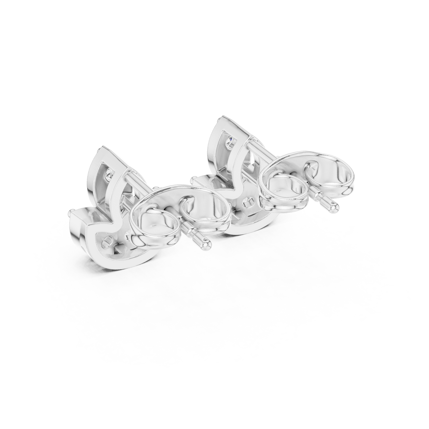 Investment-Grade Diamond Stud Earrings, Floral Gold Heirloom Jewelry - Collector’s Edition Diamond Flower Studs in Solid Gold