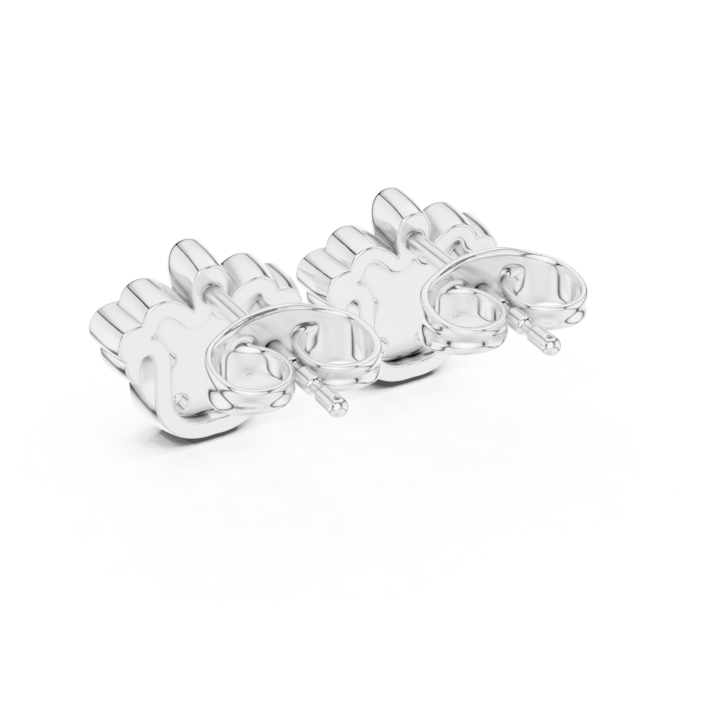 Quiet Luxury Diamond Studs | Hand-Finished Gold Cluster Earrings |  Small Diamond Stud Earrings | Modern Gold Cluster Earrings Bridal Jewelry