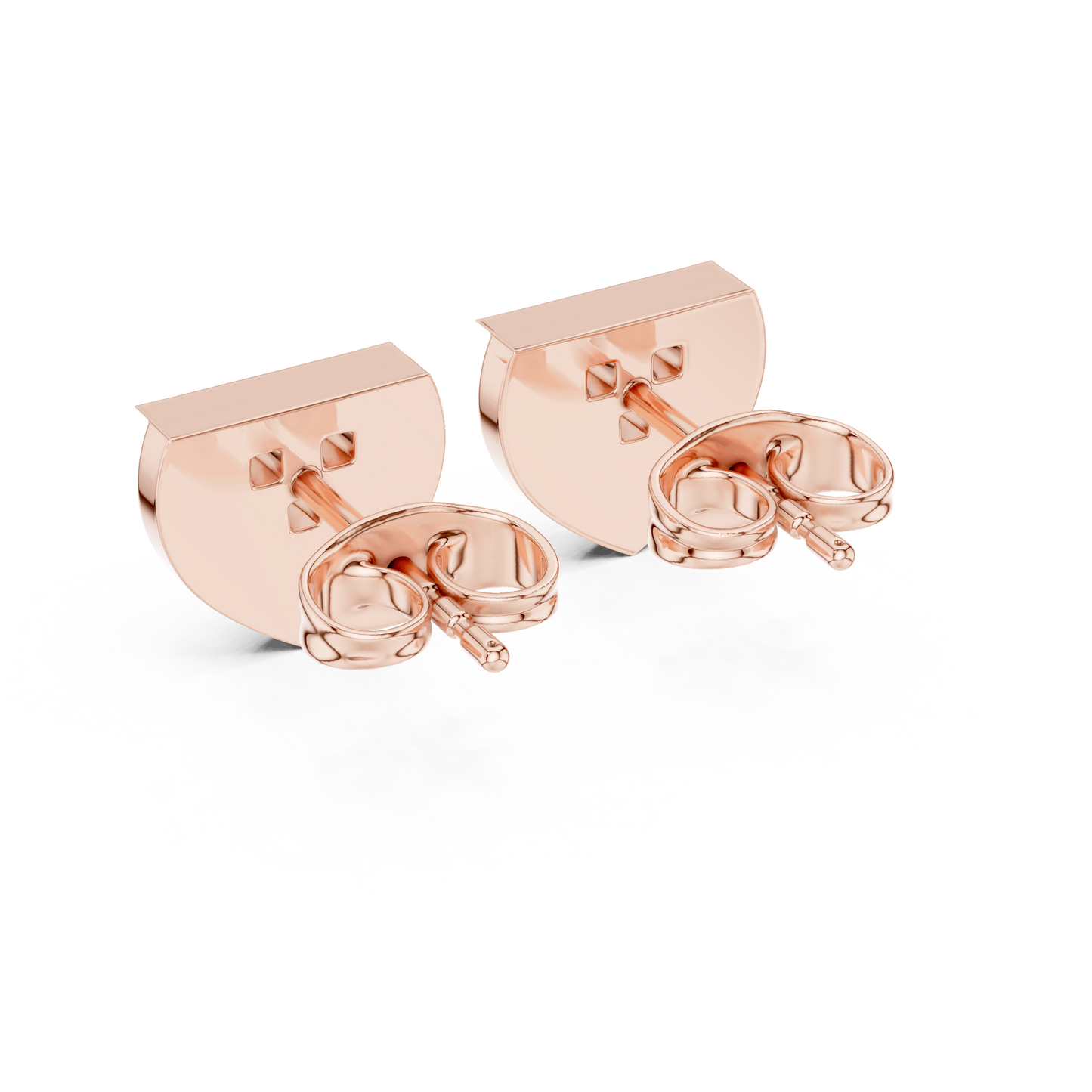 Museum-Grade Diamond Studs | Sculpted Gold Geometry | Rare Minimalist Jewelry