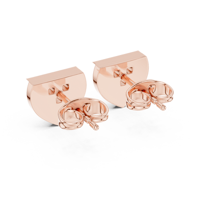 Museum-Grade Diamond Studs | Sculpted Gold Geometry | Rare Minimalist Jewelry