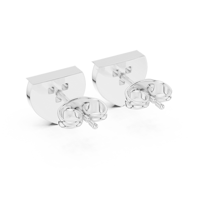 Museum-Grade Diamond Studs | Sculpted Gold Geometry | Rare Minimalist Jewelry