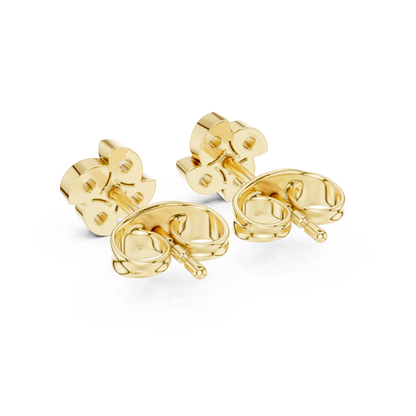 Quatrefoil Crystal Stud Earrings, Vintage Inspired Flower Earrings, Elegant Bridal Jewelry Studs