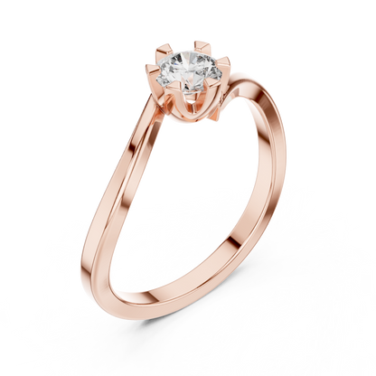 Astral Crown Diamond Ring | Rare Sculptural Gold Setting | Ultra Elite Engagement Signature