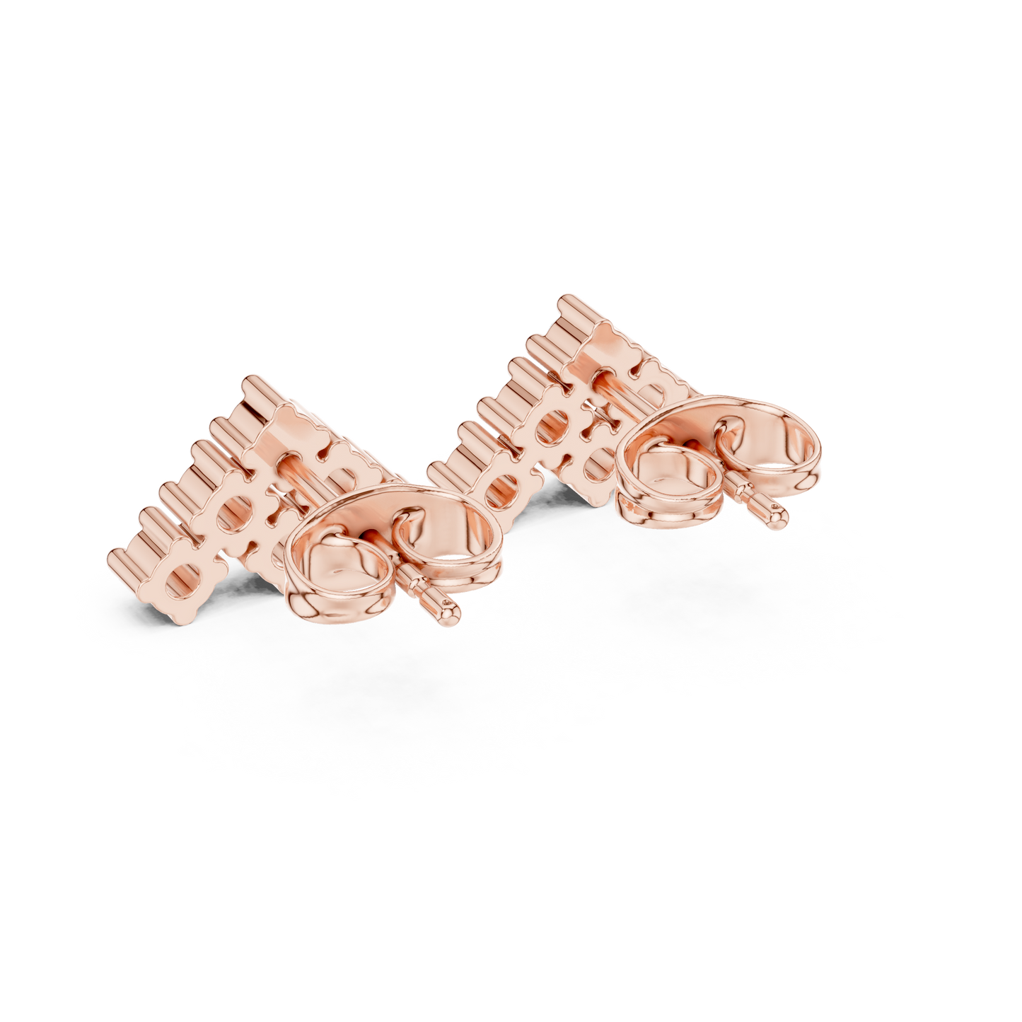 Wedding Day Diamond Stud Earrings, Classic CZ Cluster Studs, Simple Bridal Earrings, Silver Jewelry