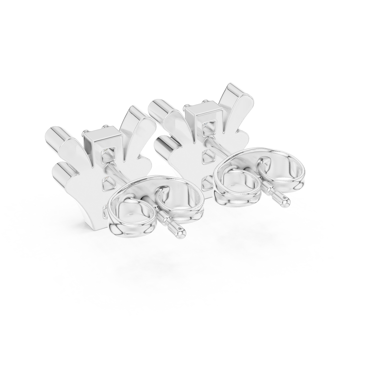 Fan-Flare Diamond Bar Studs • Modern Gold Earrings • Minimal Luxury Everyday Sparkle