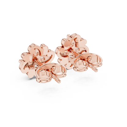 Minimalist Flower Earrings, CZ Floral Stud Earrings, Delicate Silver Studs, Simple Elegant Earrings, Gift for Mom