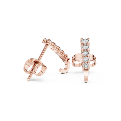 Stacking Hoop Earrings, Tiny Huggie Hoops with CZ, Cute Minimalist Ear Stack Jewelry