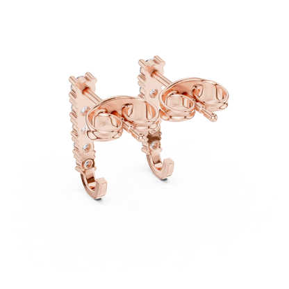 Stacking Hoop Earrings, Tiny Huggie Hoops with CZ, Cute Minimalist Ear Stack Jewelry