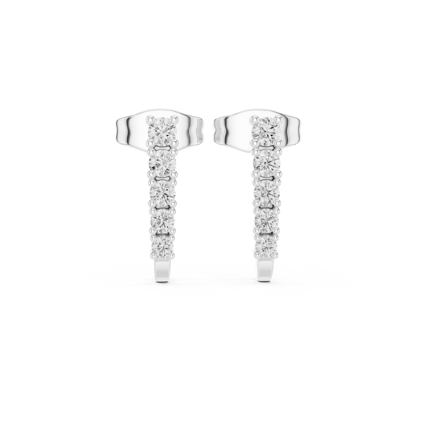 Stacking Hoop Earrings, Tiny Huggie Hoops with CZ, Cute Minimalist Ear Stack Jewelry