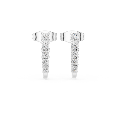 Stacking Hoop Earrings, Tiny Huggie Hoops with CZ, Cute Minimalist Ear Stack Jewelry