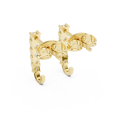 Stacking Hoop Earrings, Tiny Huggie Hoops with CZ, Cute Minimalist Ear Stack Jewelry