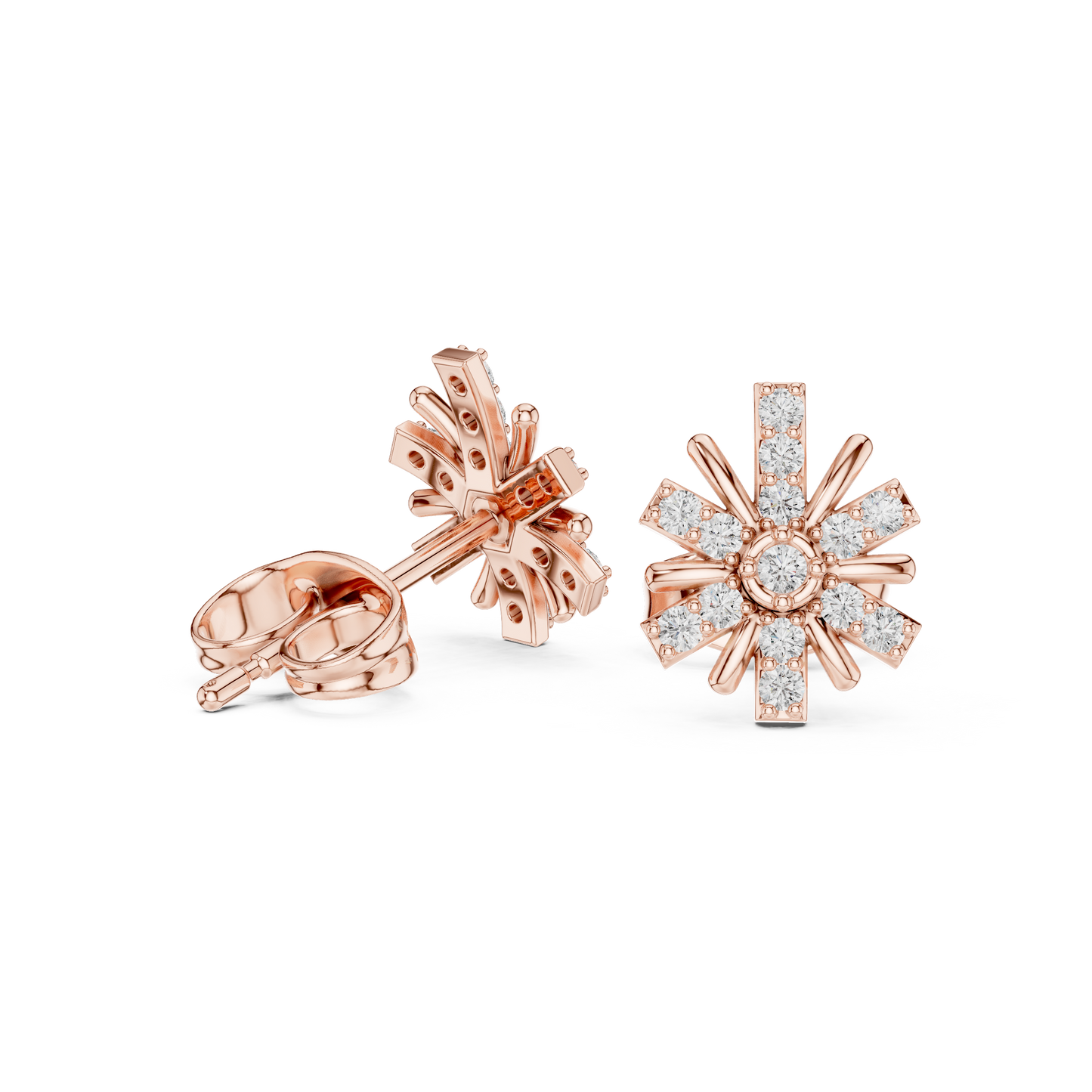 Velocity Luxe Diamond Burst Earrings Designed for High-Tech Elegance and Future-Ready Brilliance