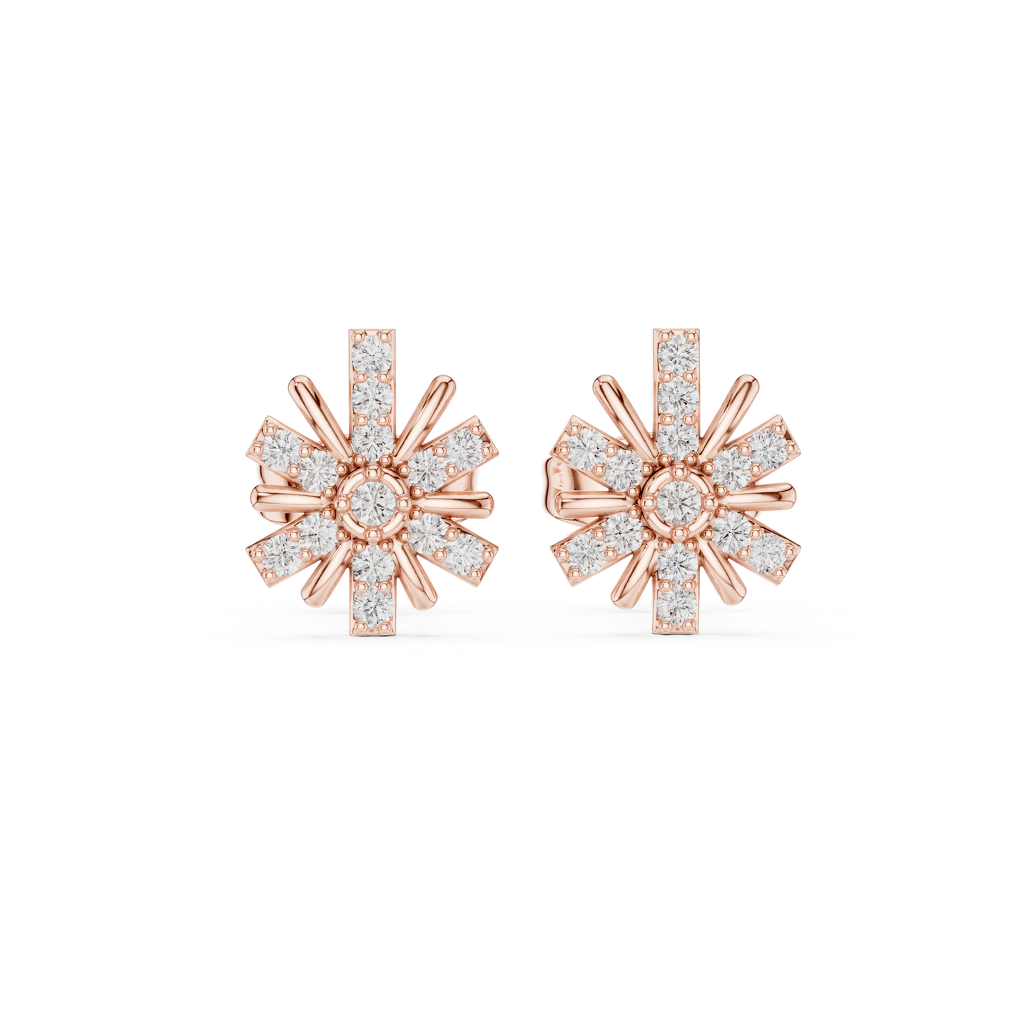 Velocity Luxe Diamond Burst Earrings Designed for High-Tech Elegance and Future-Ready Brilliance