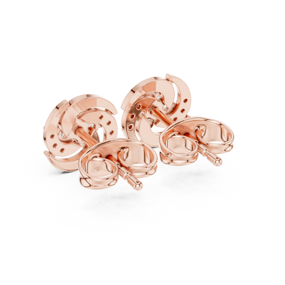 Eternal Swirl Diamond Cluster Studs – Supreme Shine Jewelry - She’ll Love