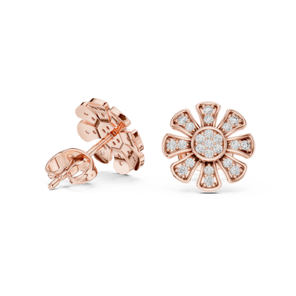 Flarionyx Petalspire Crystabuds - Future-Lux Floral Shine Earrings - Gift That Says ‘You Matter’