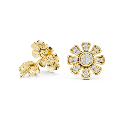 Flarionyx Petalspire Crystabuds - Future-Lux Floral Shine Earrings - Gift That Says ‘You Matter’