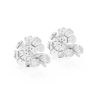 Flarionyx Petalspire Crystabuds - Future-Lux Floral Shine Earrings - Gift That Says ‘You Matter’