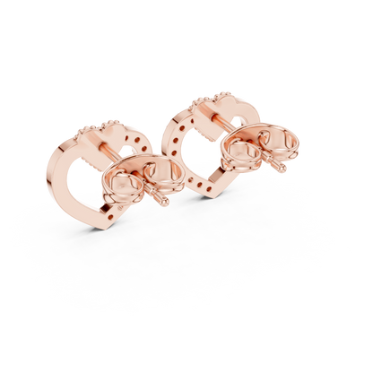 Dream Pulse Heart Cutout Studs – Ultra Polished Luxury - Meaningful Gift for Girlfriend