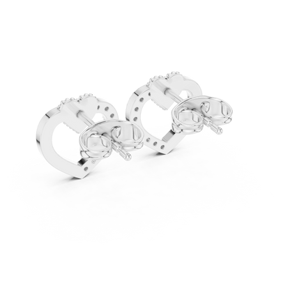 Dream Pulse Heart Cutout Studs – Ultra Polished Luxury - Meaningful Gift for Girlfriend