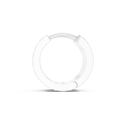 Chunky Huggie Hoop Earrings with CZ, Gold Plated Hoops, Trendy Earrings for Women, Glam Minimal Jewelry