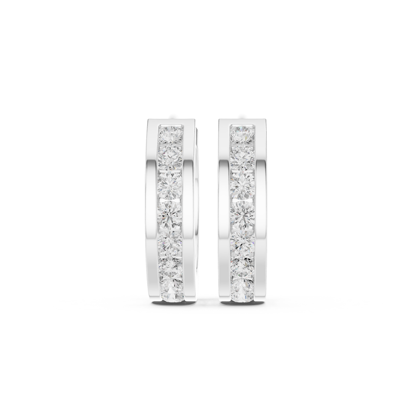 Chunky Huggie Hoop Earrings with CZ, Gold Plated Hoops, Trendy Earrings for Women, Glam Minimal Jewelry