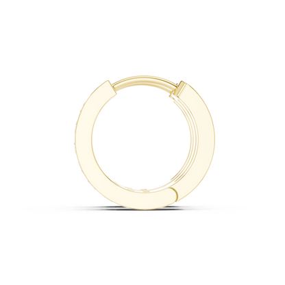 Chunky Huggie Hoop Earrings with CZ, Gold Plated Hoops, Trendy Earrings for Women, Glam Minimal Jewelry