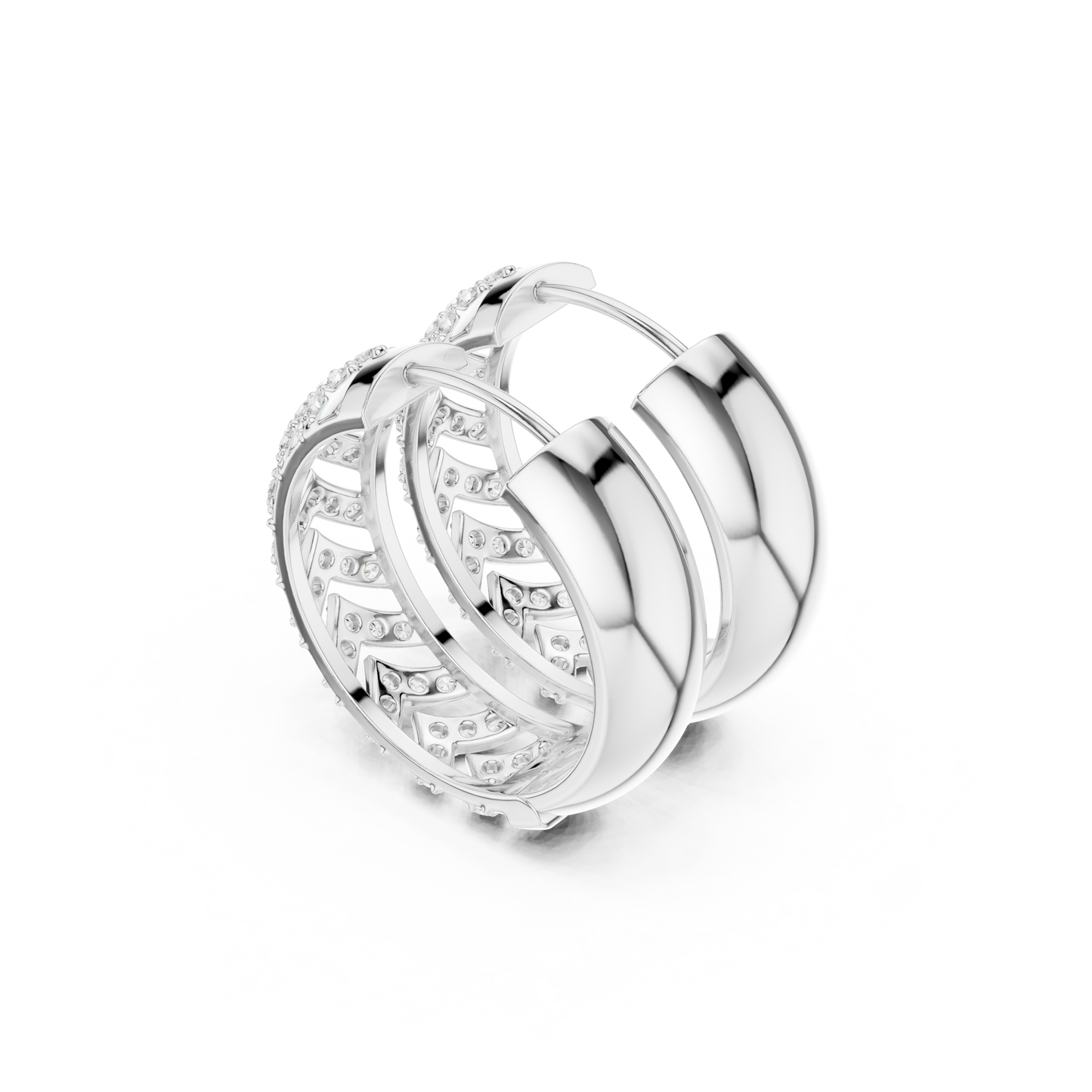 Sovereign Prism Radiance Loop - Opulent Crown Mirror Flux - Five-Frame Starlit Hoops Rise