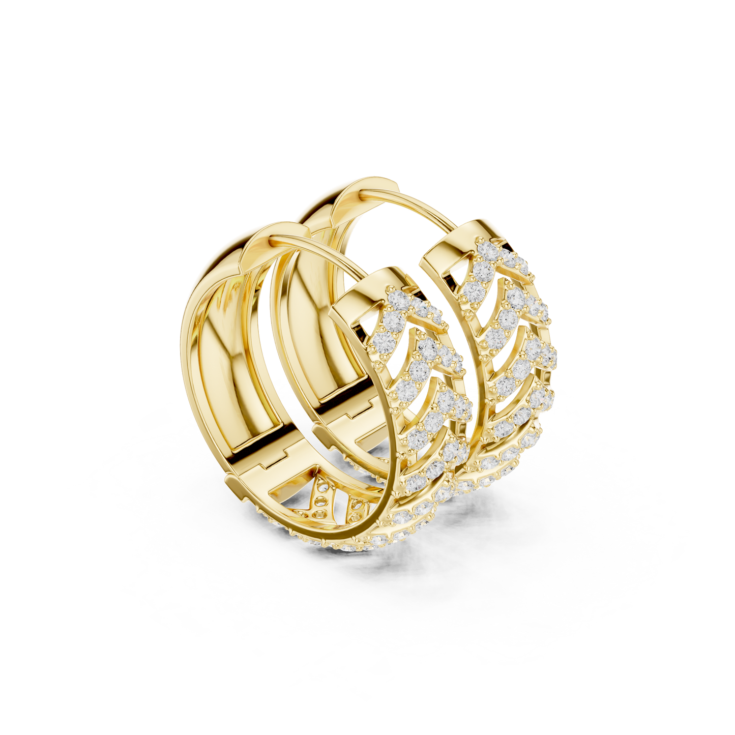 Sovereign Prism Radiance Loop - Opulent Crown Mirror Flux - Five-Frame Starlit Hoops Rise