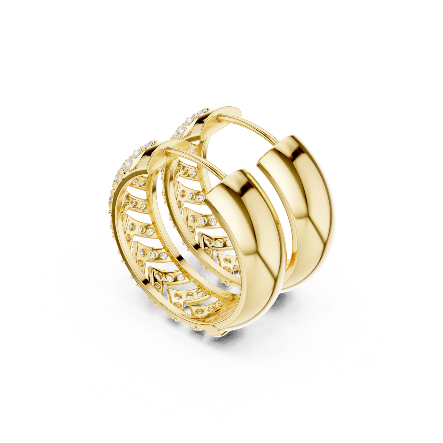 Sovereign Prism Radiance Loop - Opulent Crown Mirror Flux - Five-Frame Starlit Hoops Rise