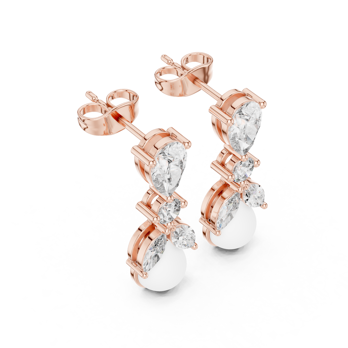 Mirage Apex Pearl Elevation — Crystal borne Luxe Echo Radiant Continuum - Anniversary Gift For Her