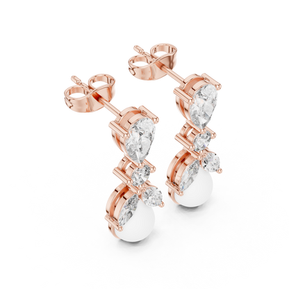 Mirage Apex Pearl Elevation — Crystal borne Luxe Echo Radiant Continuum - Anniversary Gift For Her