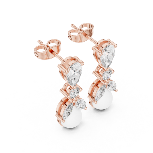 Mirage Apex Pearl Elevation — Crystal borne Luxe Echo Radiant Continuum - Anniversary Gift For Her