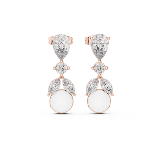 Mirage Apex Pearl Elevation — Crystal borne Luxe Echo Radiant Continuum - Anniversary Gift For Her