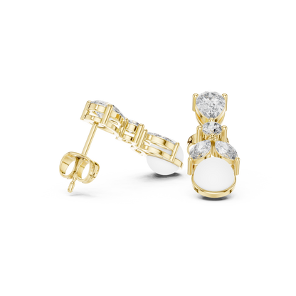 Mirage Apex Pearl Elevation — Crystal borne Luxe Echo Radiant Continuum - Anniversary Gift For Her