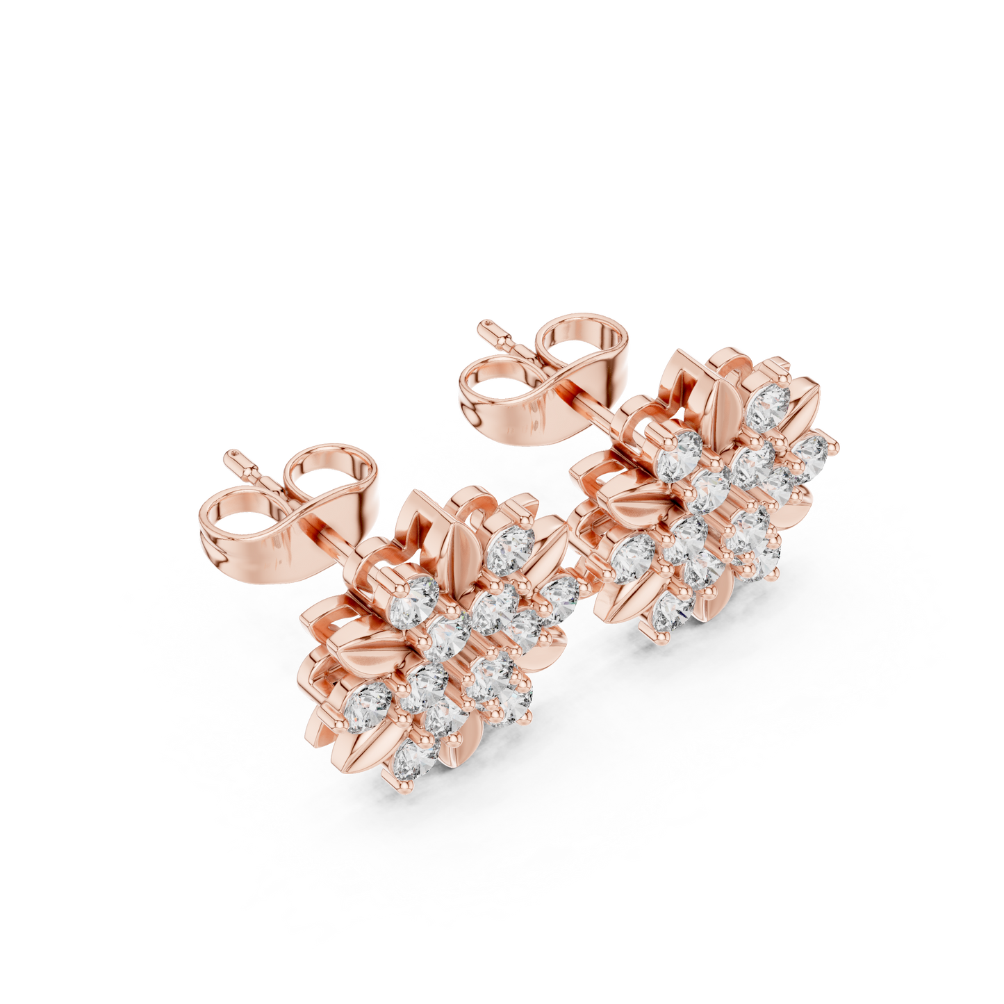 Lunar Petal Symphony - Crystal Nebula Blossom - Born From Silent Diamond Constellations