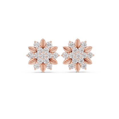 Lunar Petal Symphony - Crystal Nebula Blossom - Born From Silent Diamond Constellations