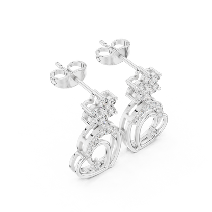 Nova Kiss Interlocked Hearts | Floral Diamond Bloom Cluster | Wear Your Love Brilliance