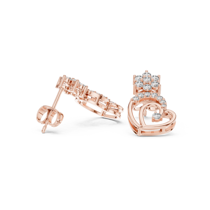 Nova Kiss Interlocked Hearts | Floral Diamond Bloom Cluster | Wear Your Love Brilliance