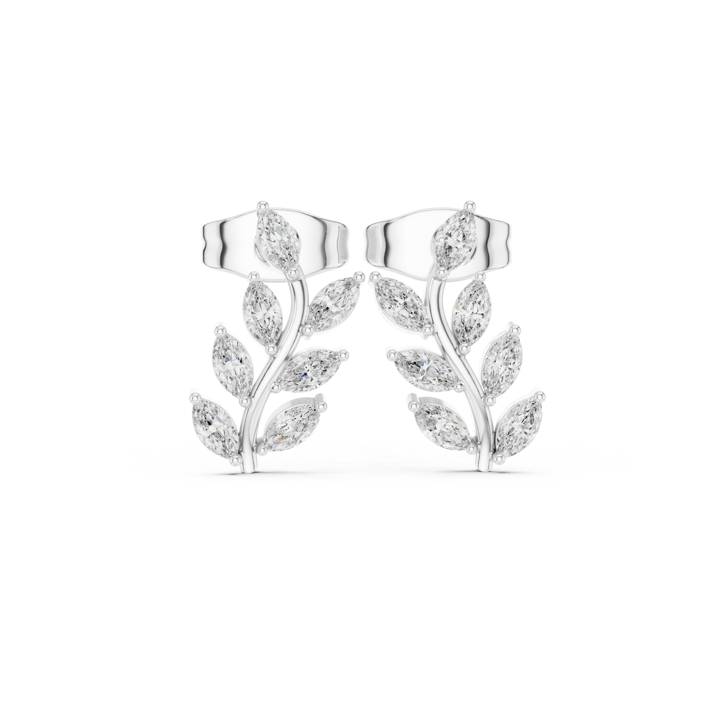 Celestial Vine Radiance Marquise Earrings Blooming Sparkle Artistry in Luxe Modern Elegance