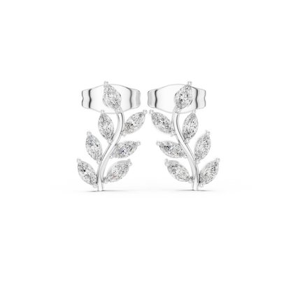 Celestial Vine Radiance Marquise Earrings Blooming Sparkle Artistry in Luxe Modern Elegance