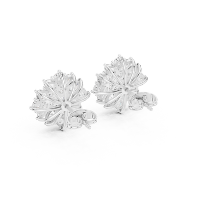 PrismLayered Starbloom Convergence Studs Shifting Through Luxe-Petal Dimensions - Gift For Her