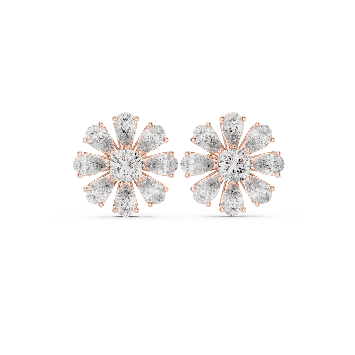 Virellon StarFloret – Pulse-Carved Diamond Bloom in Astral Luxe Setting - Engagement Gift For Her