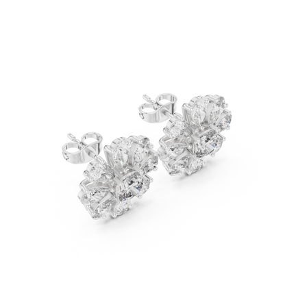 Virellon StarFloret – Pulse-Carved Diamond Bloom in Astral Luxe Setting - Engagement Gift For Her