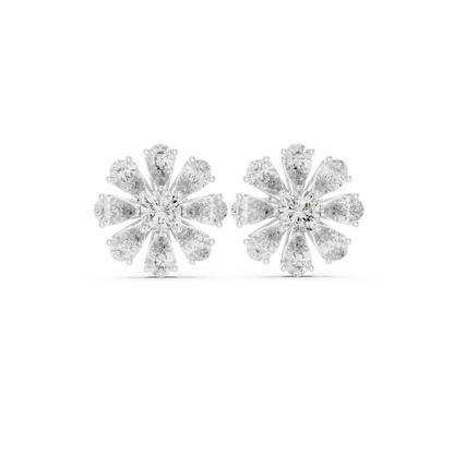Virellon StarFloret – Pulse-Carved Diamond Bloom in Astral Luxe Setting - Engagement Gift For Her