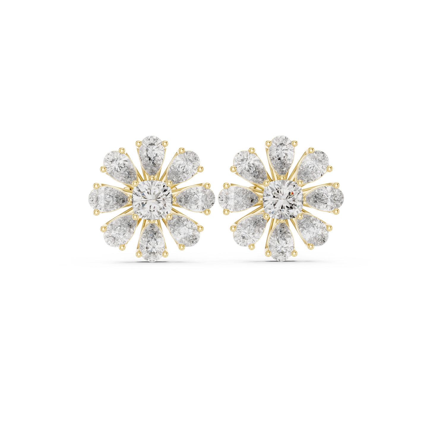 Virellon StarFloret – Pulse-Carved Diamond Bloom in Astral Luxe Setting - Engagement Gift For Her