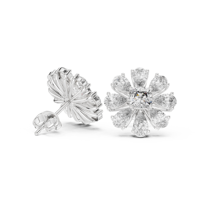 Virellon StarFloret – Pulse-Carved Diamond Bloom in Astral Luxe Setting - Engagement Gift For Her