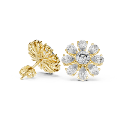 Virellon StarFloret – Pulse-Carved Diamond Bloom in Astral Luxe Setting - Engagement Gift For Her